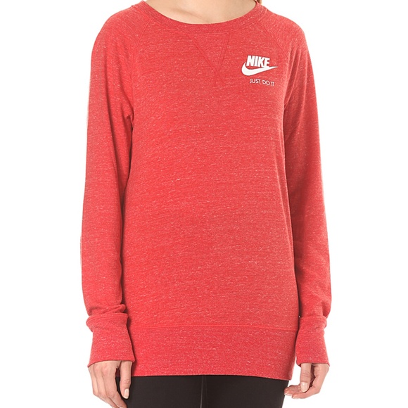 women's nike gym vintage crew top
